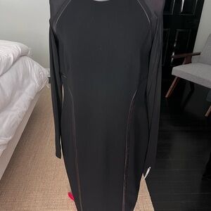 Donna Karan Black Long Sleeve Dress
